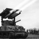 M4 Sherman con T34 Calliope. Wikimedia Commons